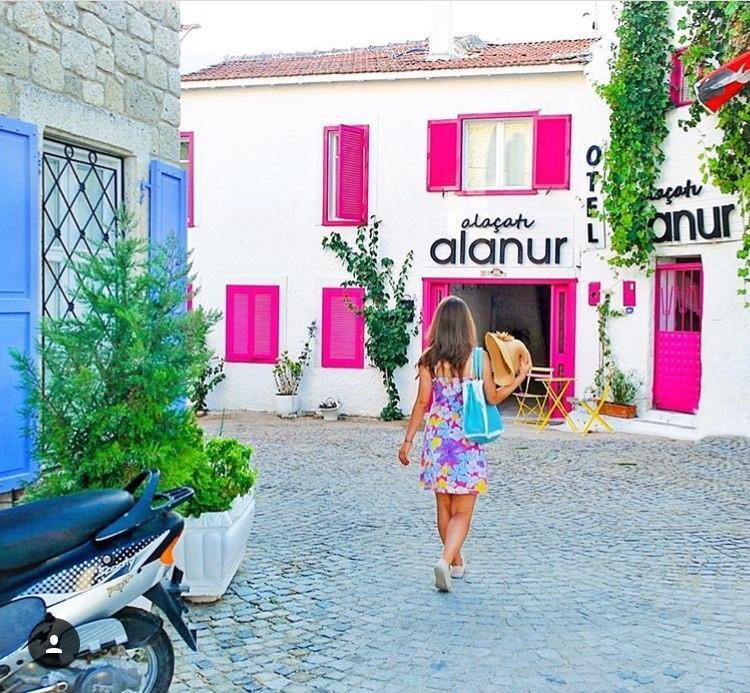 Alacati Alanur Otel Exterior foto